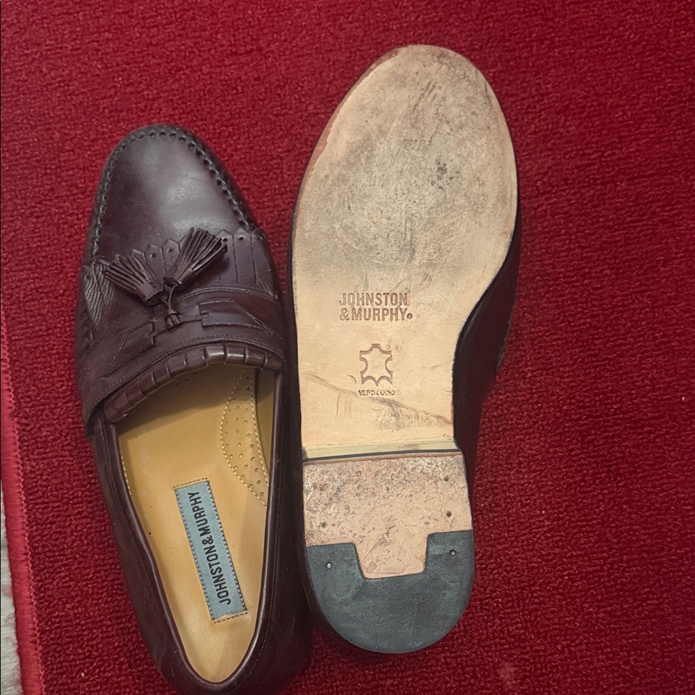Johnston & Murphy Dark Brown Leather Loafers